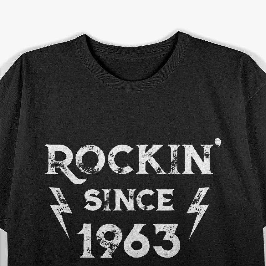 60 Year Old Classic Rock 1963 Edition Funny Birthday Gift T-Shirt