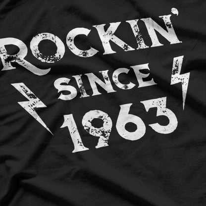 60 Year Old Classic Rock 1963 Edition Funny Birthday Gift T-Shirt