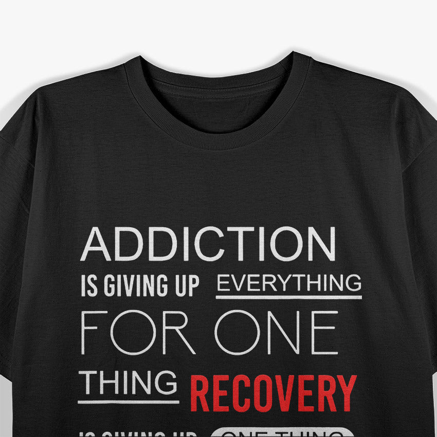 Sobriety Warrior Celebrate Recovery Hope & Strength T-Shirt