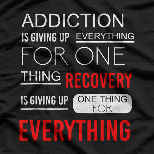 Sobriety Warrior Celebrate Recovery Hope & Strength T-Shirt