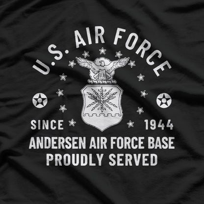 Vintage Military Air Base – Guam USAF Style Graphic T-Shirt