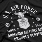 Vintage Military Air Base – Guam USAF Style Graphic T-Shirt