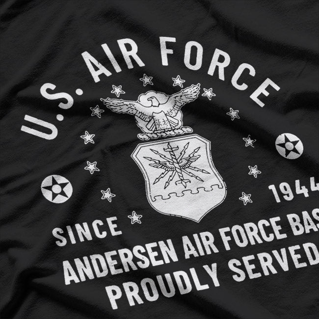 Vintage Military Air Base – Guam USAF Style Graphic T-Shirt