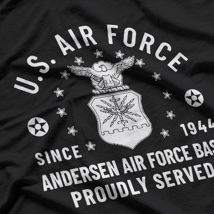 Vintage Military Air Base – Guam USAF Style Graphic T-Shirt