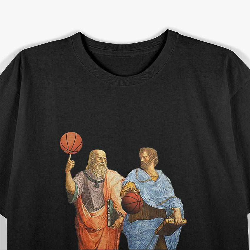 Aristotle and Plato - Philosophers Who Play Ball T-Shirt