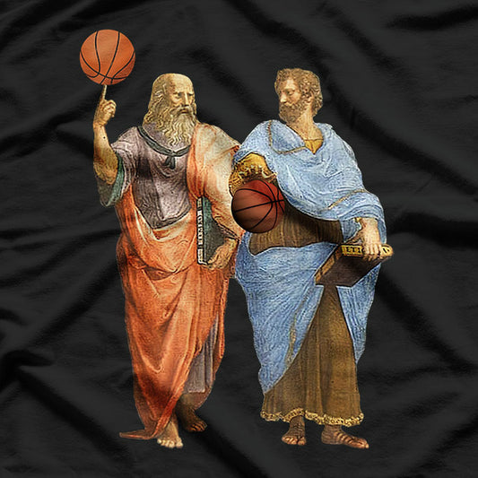 Aristotle and Plato - Philosophers Who Play Ball T-Shirt