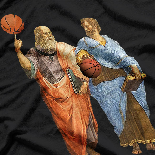 Aristotle and Plato - Philosophers Who Play Ball T-Shirt