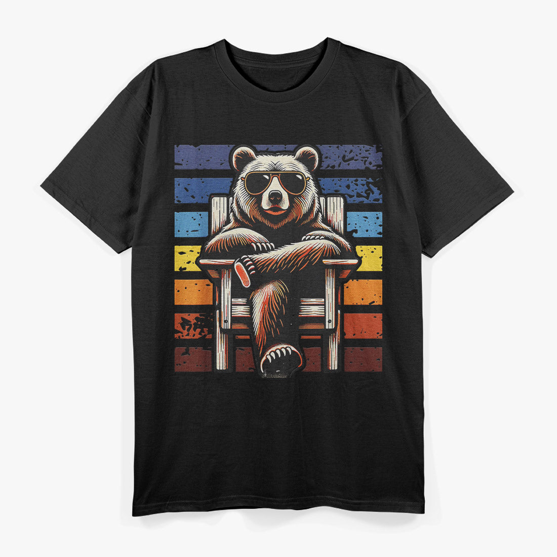 Retro Bear A Vintage Tribute to the Wild T-Shirt