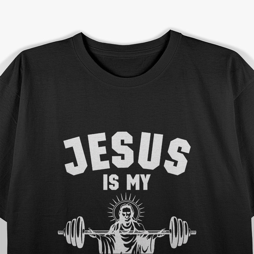 Jesus Is My Spotter: Christian Gym Faith T-Shirt