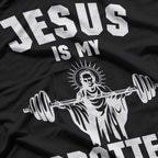 Jesus Is My Spotter: Christian Gym Faith T-Shirt