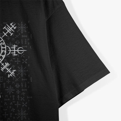 Classic Viking Symbol – Vegvisir Graphic T-Shirt