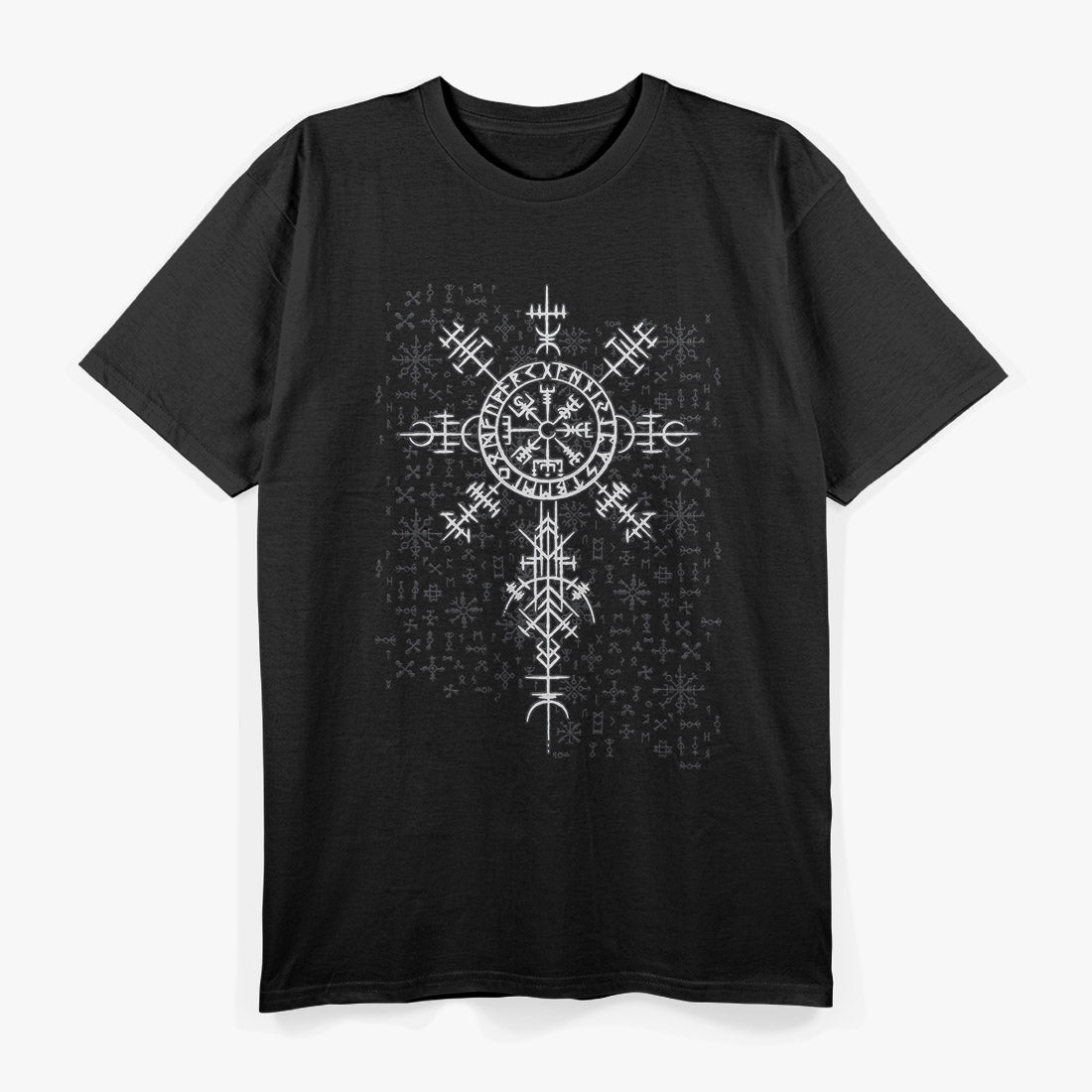 Classic Viking Symbol – Vegvisir Graphic T-Shirt