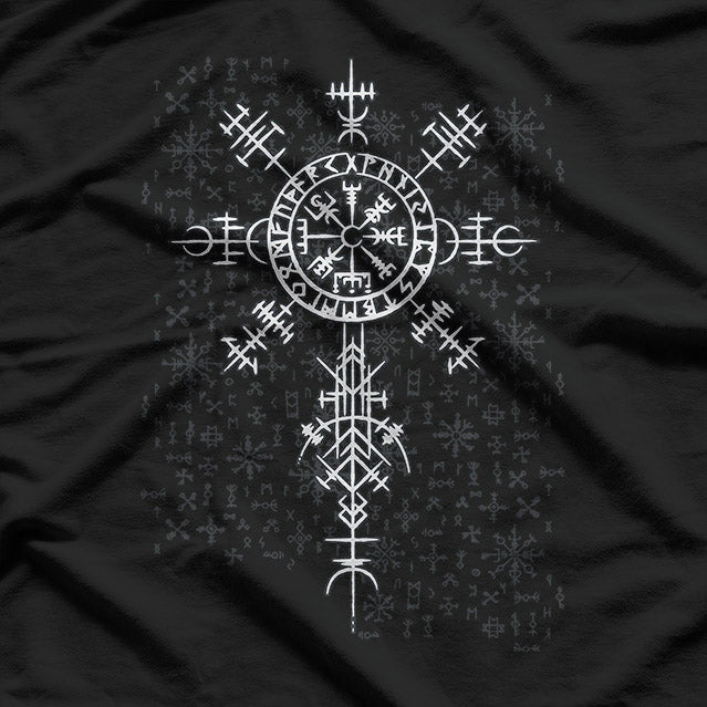 Classic Viking Symbol – Vegvisir Graphic T-Shirt