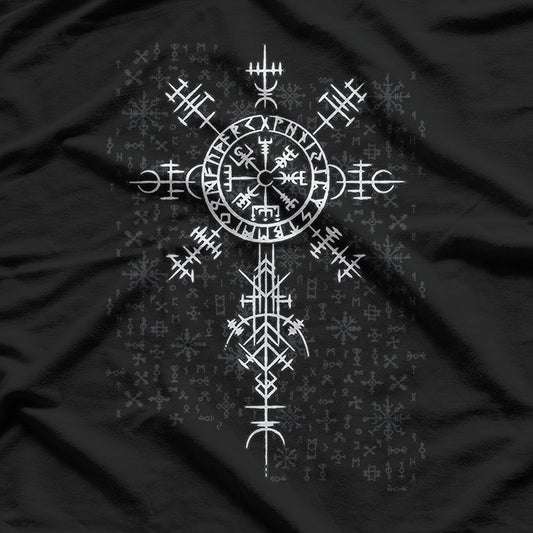 Classic Viking Symbol – Vegvisir Graphic T-Shirt
