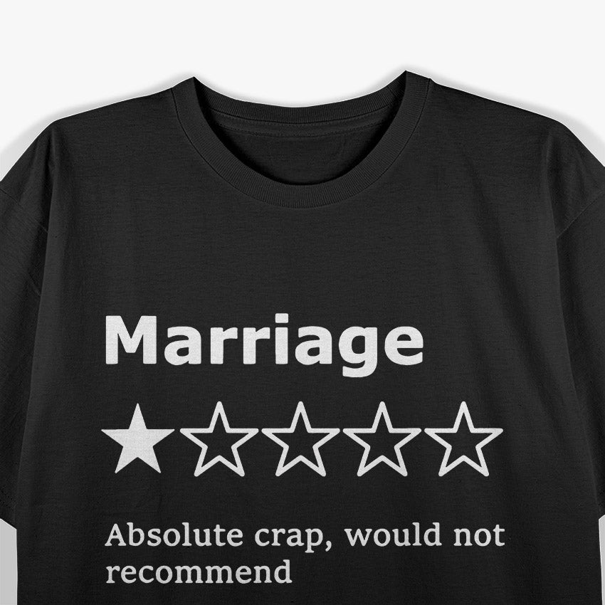 Marriage: One Star, Just Divorced T-Shirt
