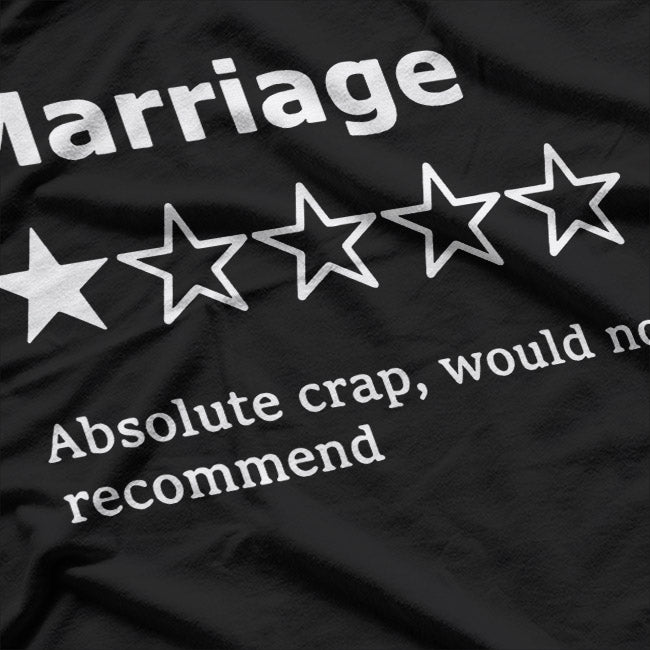Marriage: One Star, Just Divorced T-Shirt