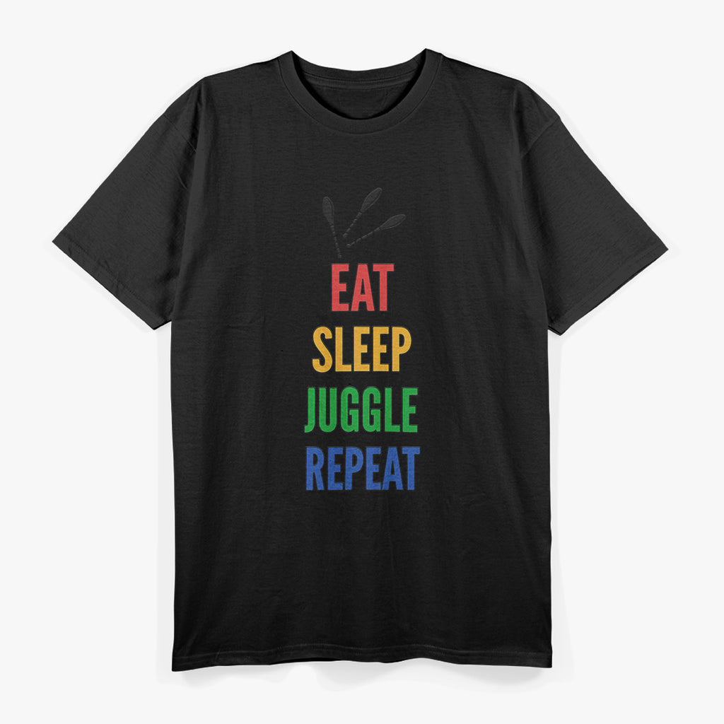 Juggling Lifestyle – Eat Sleep Juggle Repeat Graphic T-Shirt