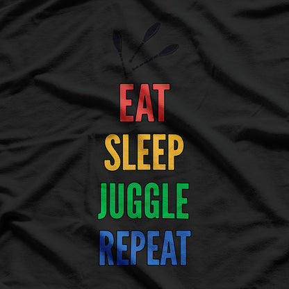 Juggling Lifestyle – Eat Sleep Juggle Repeat Graphic T-Shirt