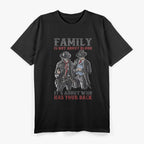 Family Over Blood – Heartfelt Quote Graphic T-Shirt