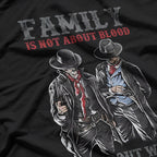 Family Over Blood – Heartfelt Quote Graphic T-Shirt