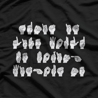 Funny ASL American Sign Language Deaf Not Dumb T-Shirt