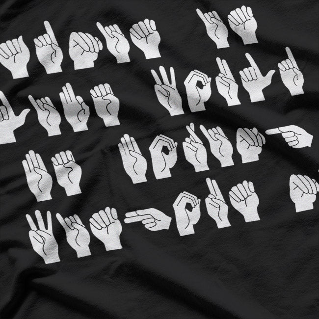 Funny ASL American Sign Language Deaf Not Dumb T-Shirt