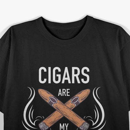 Cigars Are My Therapy Relaxing Smoker Humor T-Shirt