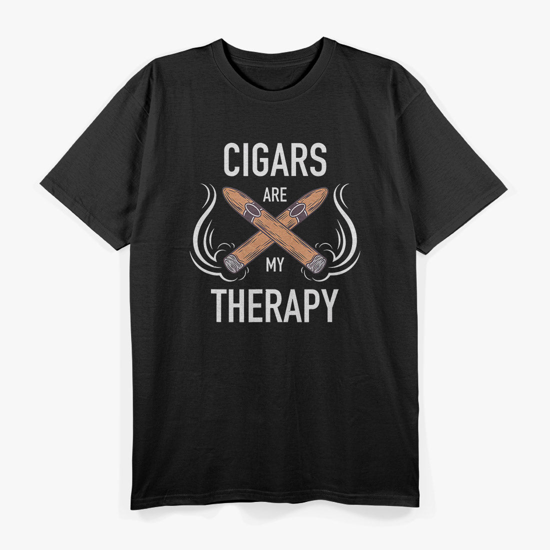 Cigars Are My Therapy Relaxing Smoker Humor T-Shirt