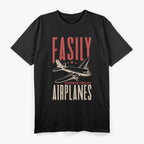 Easily Distracted by Airplanes T-Shirt