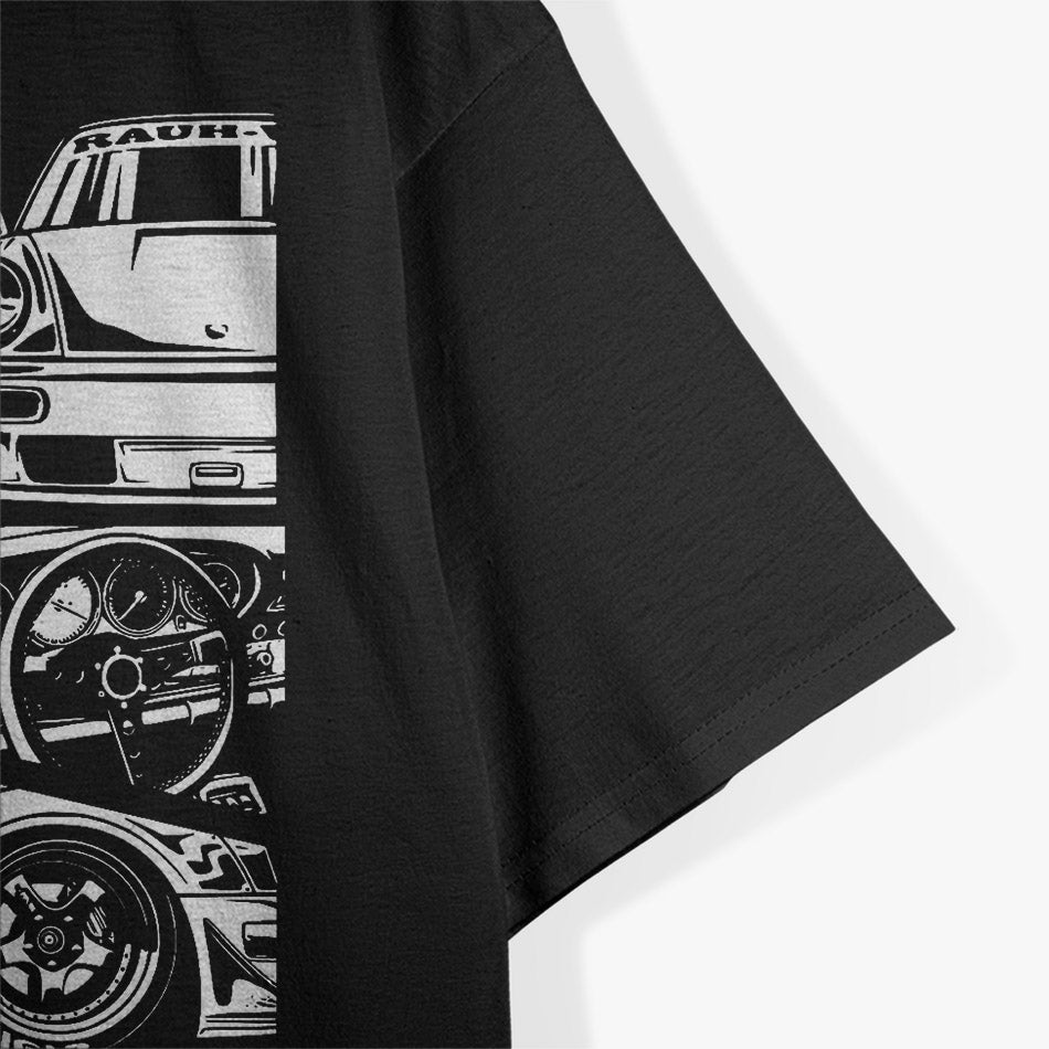 Japanese Automotive Retro Race Vintage Tuning Car T-Shirt