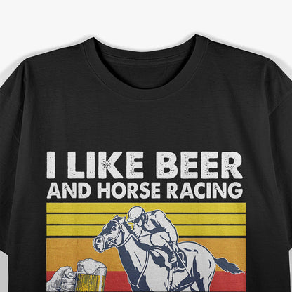 Maybe I Like Beer – Funny Vintage Retro Drinking Graphic T-Shirt