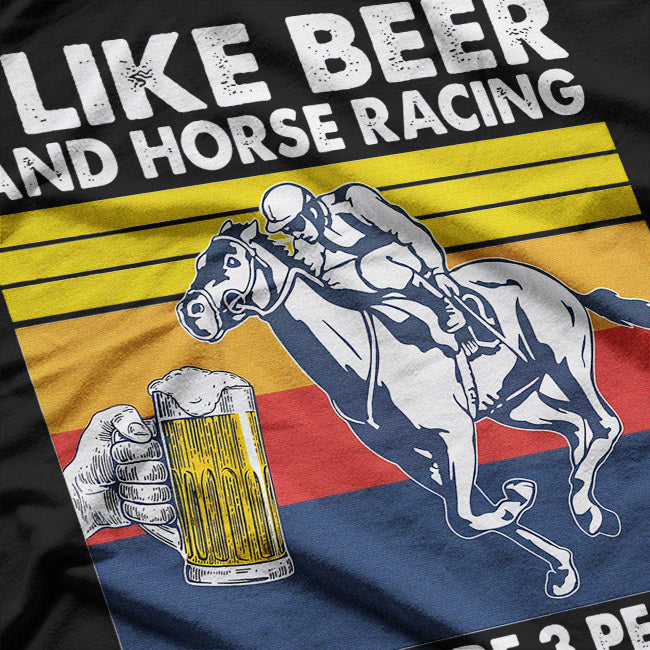 Maybe I Like Beer – Funny Vintage Retro Drinking Graphic T-Shirt