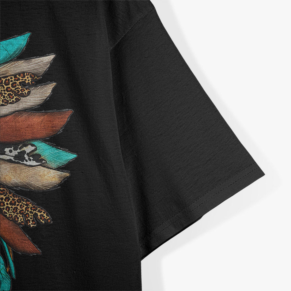 Indigenous Headdress Inspired Tribal Heritage Art T-Shirt