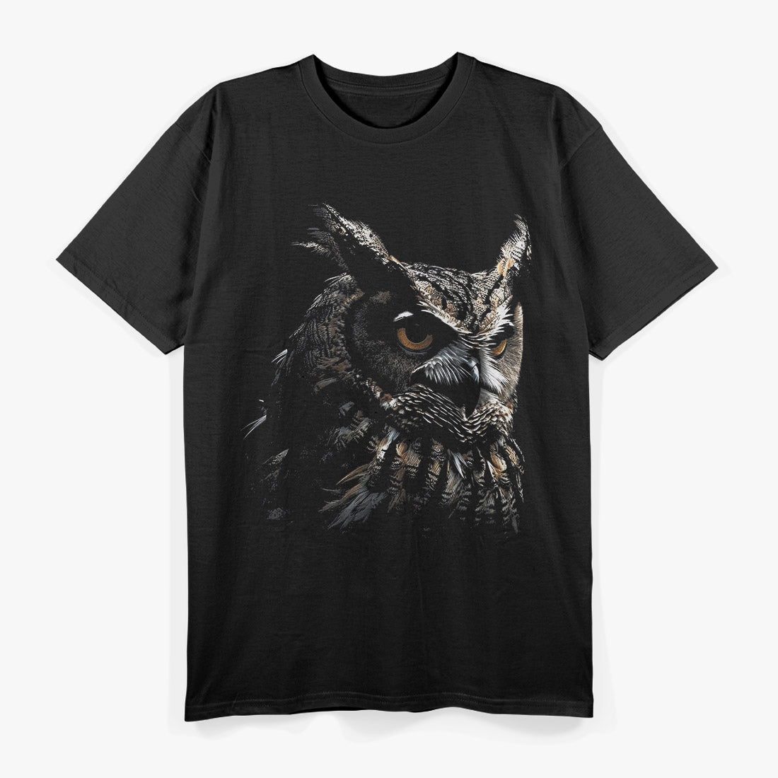Owl Portrait – Wise Night Bird Nature Artwork Love T-Shirt