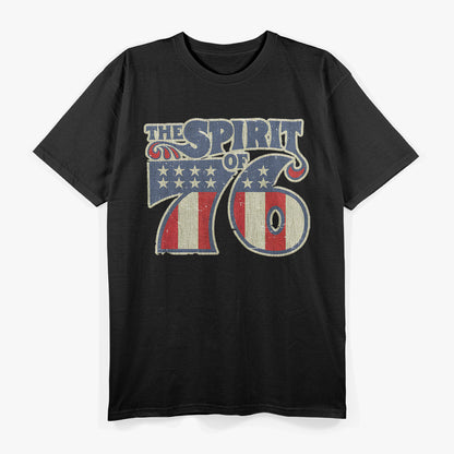 Spirit of ‘76 Independence – Vintage 1776 American Flag T-Shirt