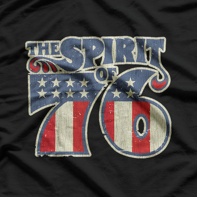 Spirit of ‘76 Independence – Vintage 1776 American Flag T-Shirt