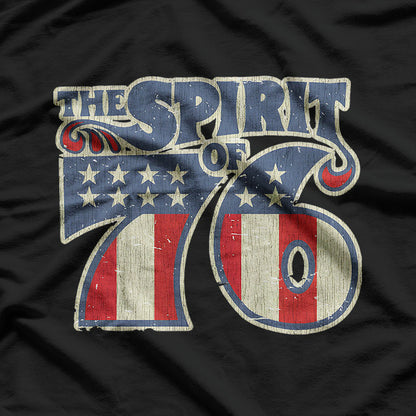 Spirit of ‘76 Independence – Vintage 1776 American Flag T-Shirt