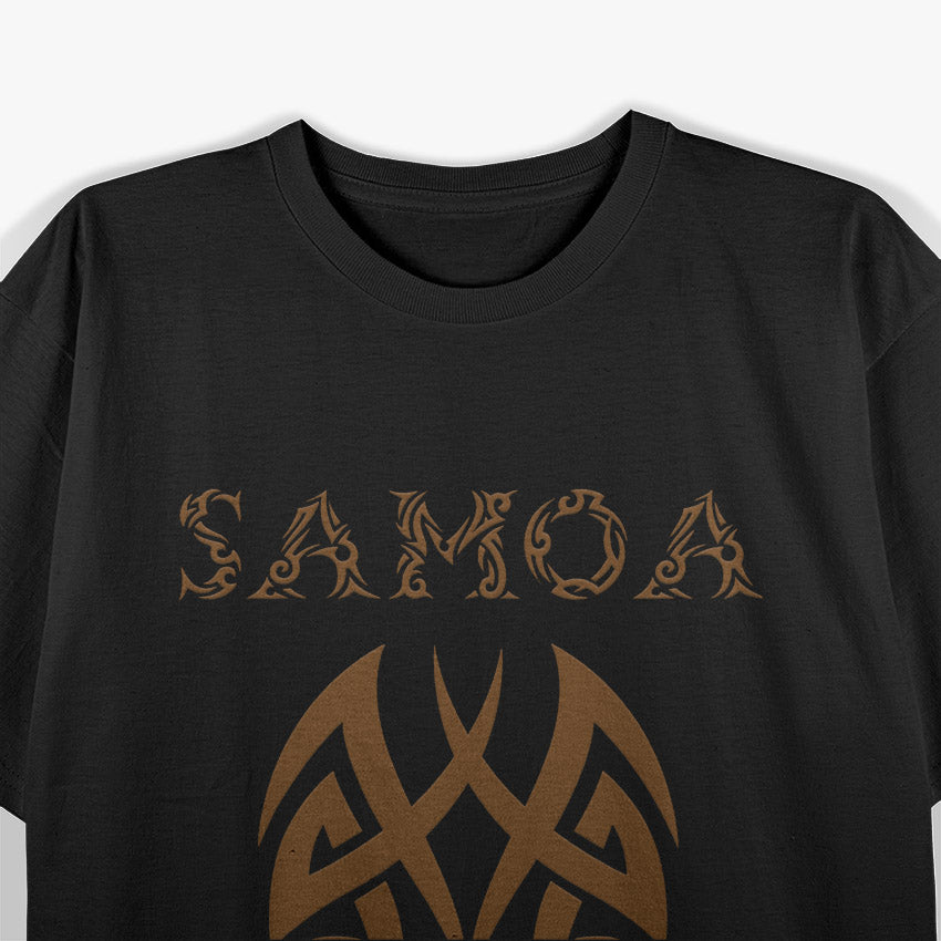 Samoan Pride Tribal Tattoo Style Pacific Islander Art T-Shirt