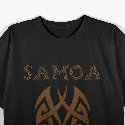 Samoan Pride Tribal Tattoo Style Pacific Islander Art T-Shirt