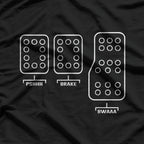 Save Manual Pedal Shift Diagram Car Racing T-Shirt