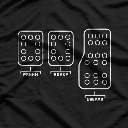 Save Manual Pedal Shift Diagram Car Racing T-Shirt