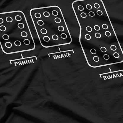Save Manual Pedal Shift Diagram Car Racing T-Shirt