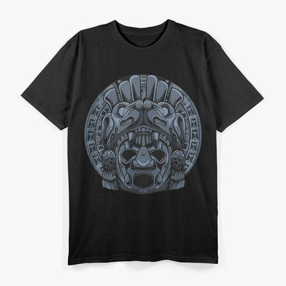 Skull Warrior Aztec, Aztec Inca Maya Culture Art T-Shirt