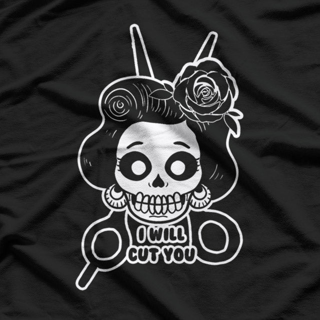 Funny Skull Calavera Day of the Dead Style Graphic T-Shirt