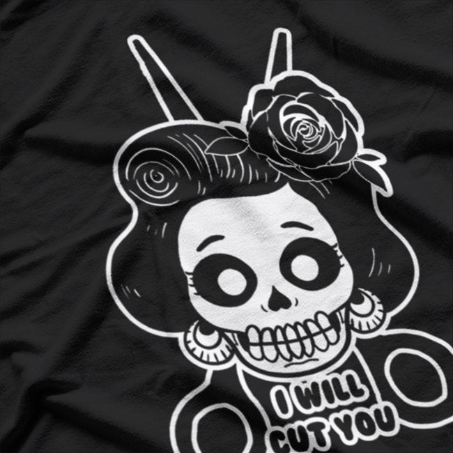 Funny Skull Calavera Day of the Dead Style Graphic T-Shirt