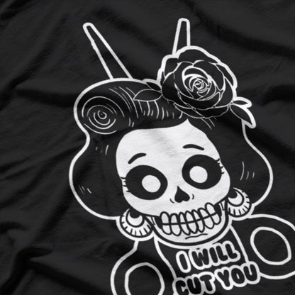 Funny Skull Calavera Day of the Dead Style Graphic T-Shirt