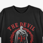 Templar Knight Crusader – Armor Costume Style with Bold Warrior Quote T-Shirt