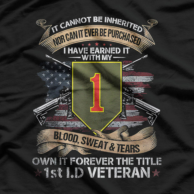 Proud War Veteran – Retro Military Division T-Shirt