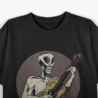 Alien Playing Guitar: Intergalactic Rock Star T-Shirt