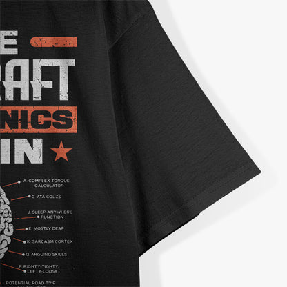 Aircraft Mechanic Brainpower Funny Aviation T-Shirt